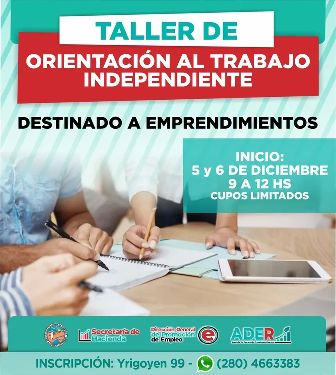 Flyer Taller de Orientación al trabajo independiente