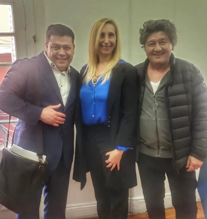 César Treffinger junto a Karina Milei y Carlos Kikuchi César Treffinger junto a Karina Milei y Carlos Kikuchi