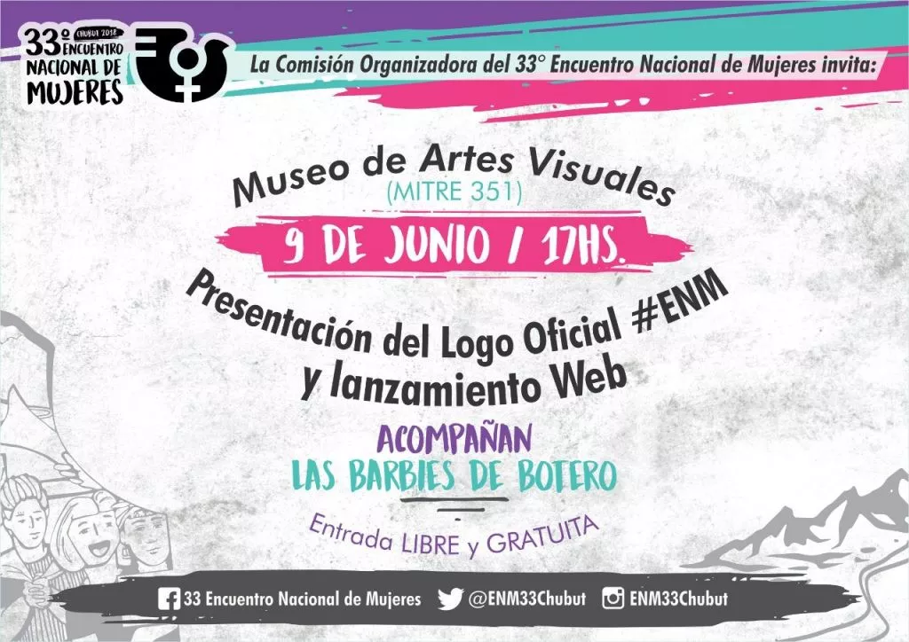 Presentan Logo Oficial Del Encuentro Nacional De Mujeres Chubut