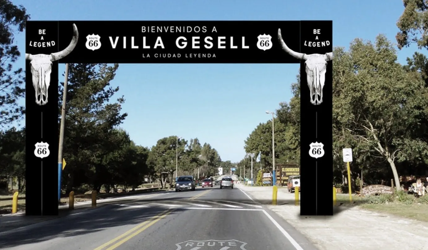Entrada de Villa Gesell en Buenos Aires Imagen ilustrativa