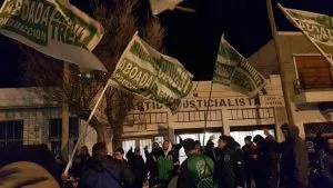 Incidentes en PJ Rawson. Foto. El Chubut