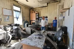 CASADE GOBIERNO INCENDIADA