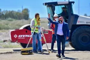 SASTRE SUPERVISÓ LOSTRABAJOS DE CONSTRUCCIÓN DEL NUEVO CENTRO SANITARIO