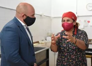 Sastre recorrió el Comedor Infantil de Puerto Madryn