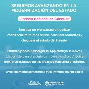 Trámites - Madryn