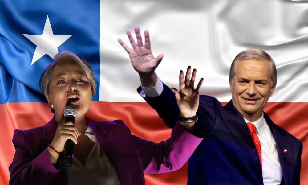 Jeannette Jara y José Antonio Kast. Imagen creada por #LA17