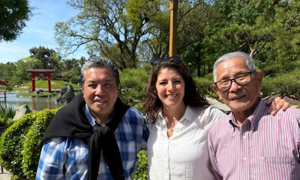Yanet Monsalve en el Jardín Japones