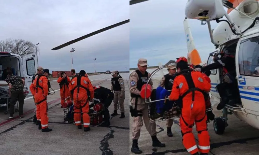 Aeroevacuación de Prefectura Paola Donn