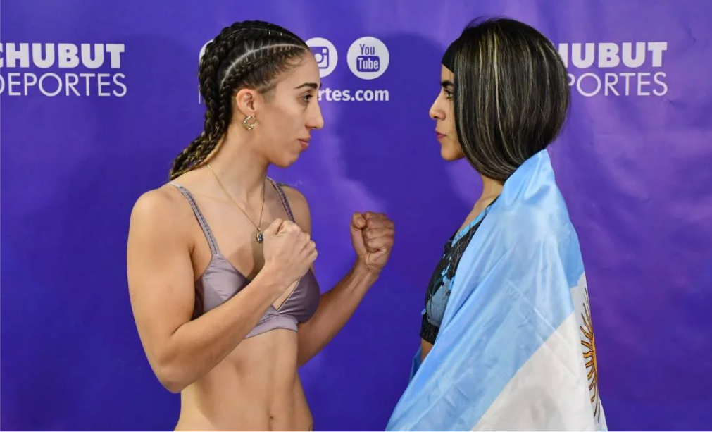 La boxeadora de Rawson Jessica La Nena Leiva superó el pesaje sin inconvenientes.