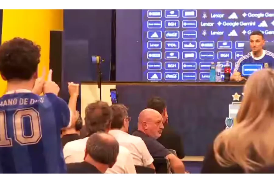 incómodo momento que vivió Lionel Scaloni