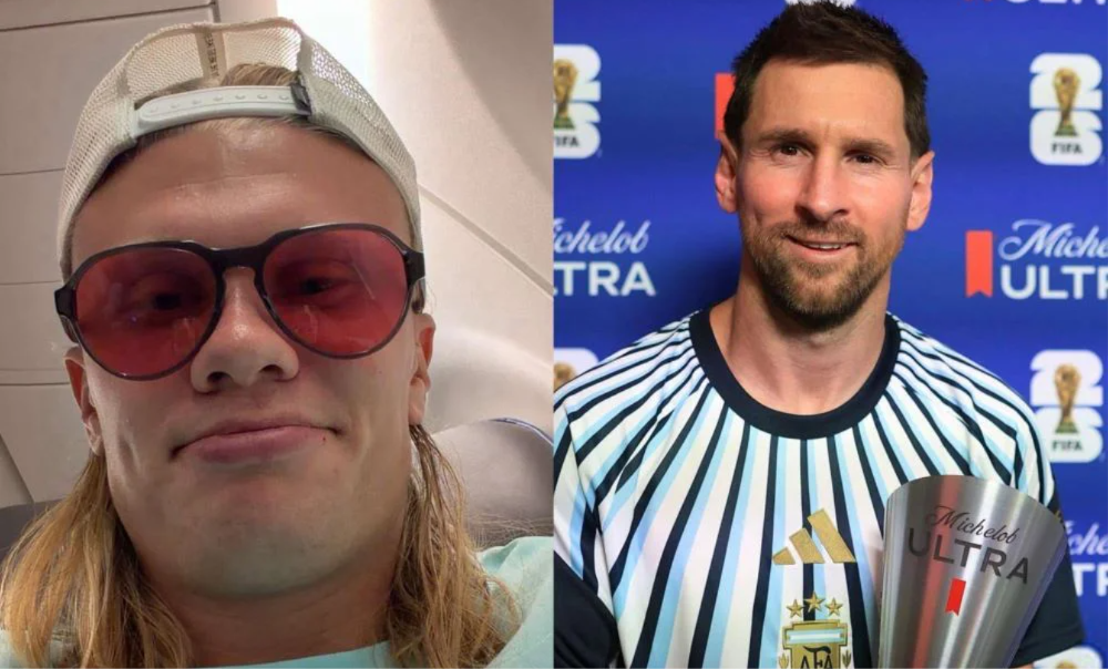 El goleador noruego elogió al capitán argentino después del triplete frente a Argelia.
