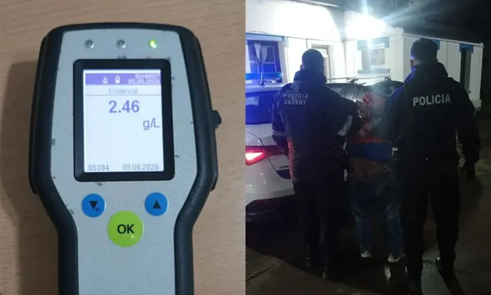 Detenido por chocar con alcoholemia