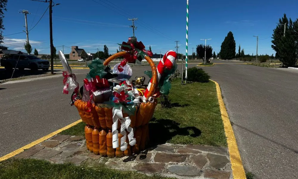Adornos navideños reciclados
