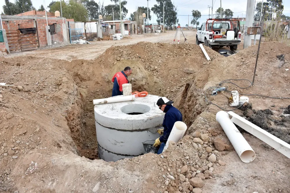Obras en Barrio Moreira, Trelew