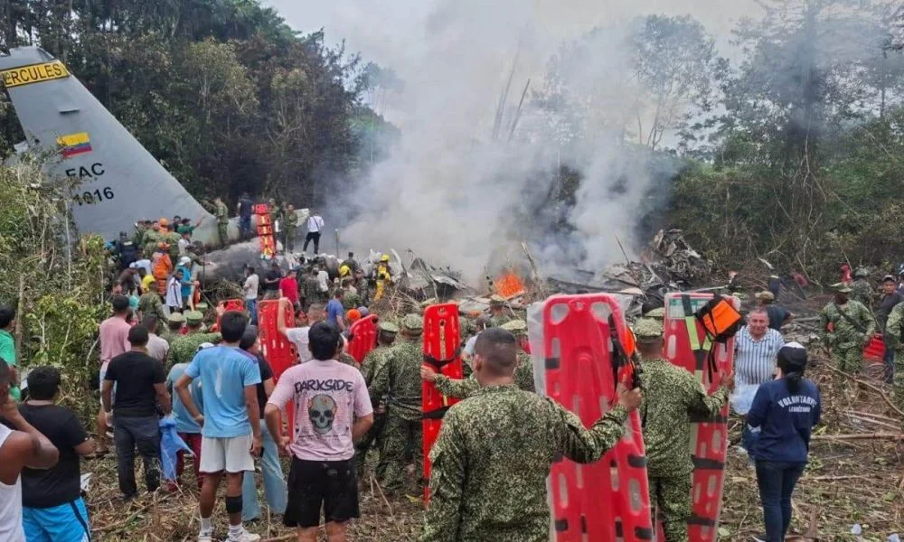 Accidente aéreo en Colombia. Foto RTVE