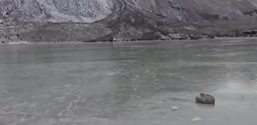 laguna congelada