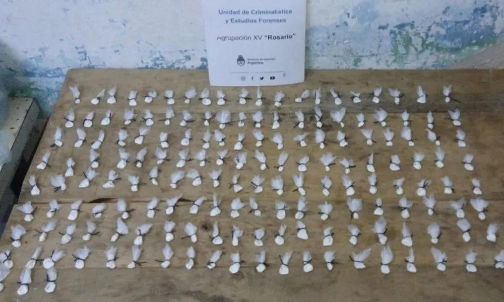 163 envoltorios de cocaína