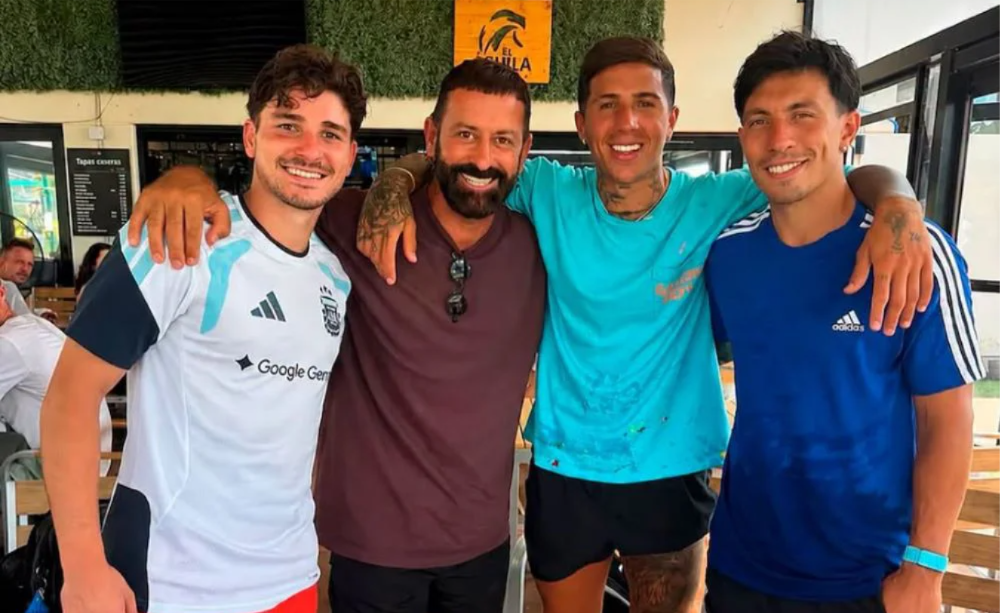 Enzo, Julián, Martínez y Almada aprovecharon el receso europeo.