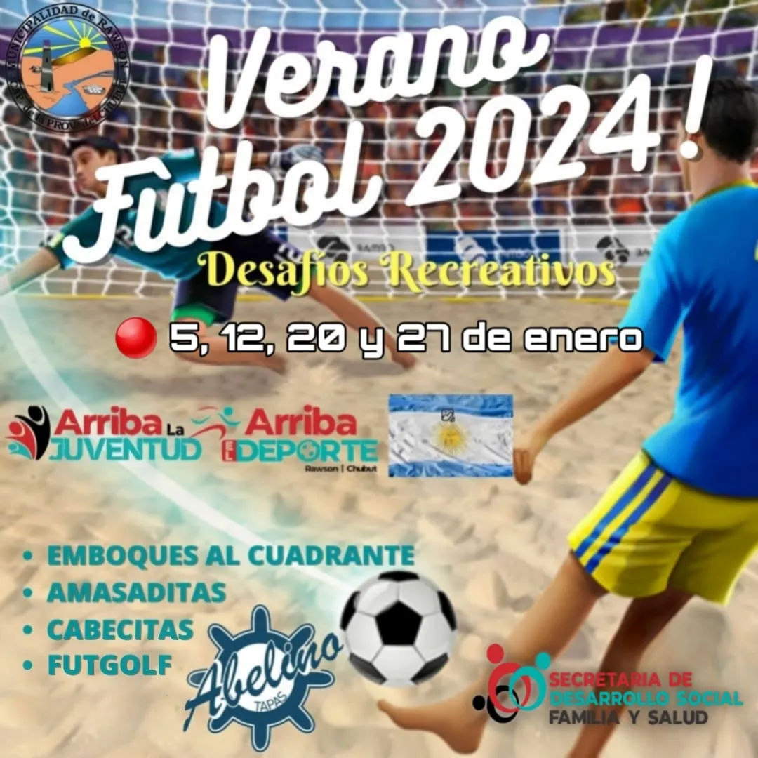 Flyer Verano Fútbol 2024
