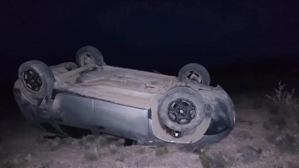 Vuelco sobre Ruta 25. Foto El Enfoque del Interior
