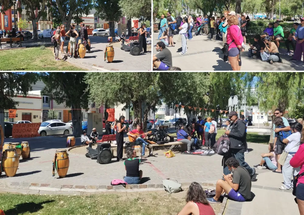 Hacedores culturales de Puerto Madryn en defensa de la Ley Nacional de Teatro