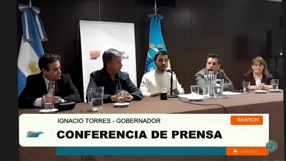 Conferencia de prensa Ignacio Torres desde Rawson