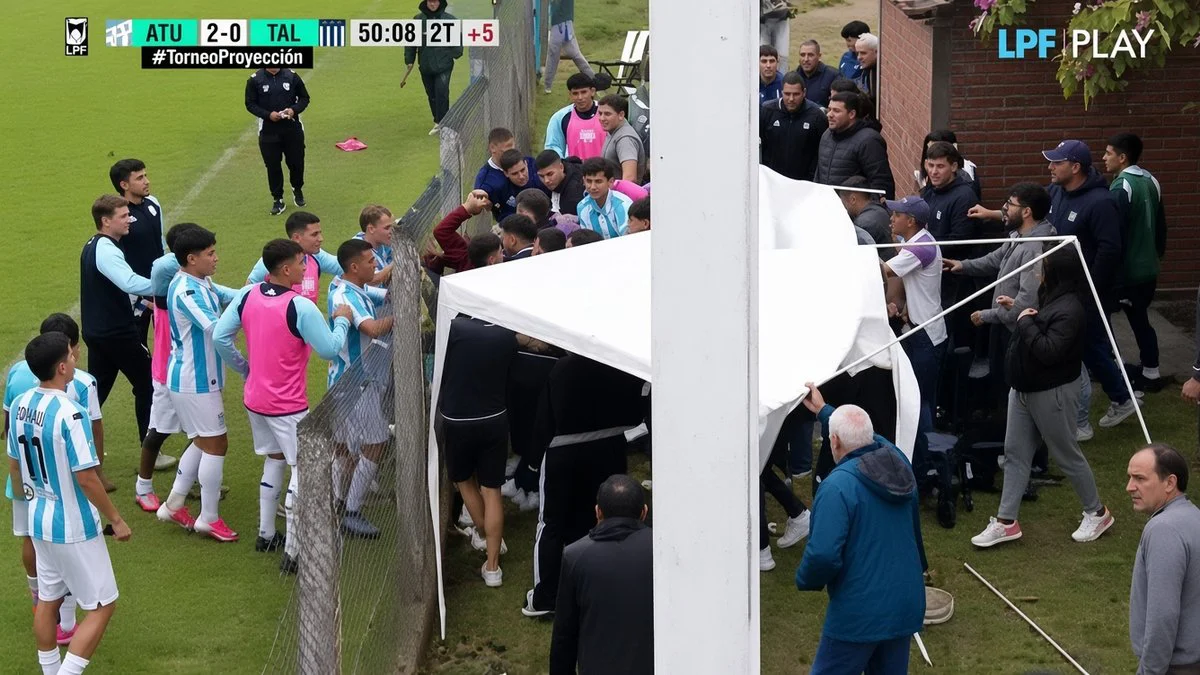 Jugadores de Atlético Tucumán y Talleres terminaron a las trompadas