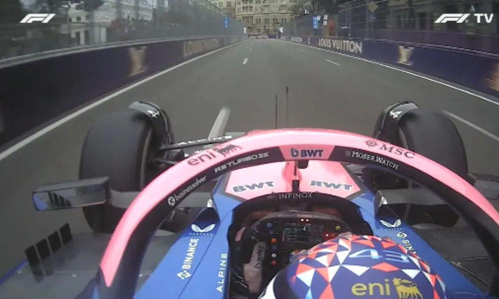 Franco colapinto imagen de tv F1