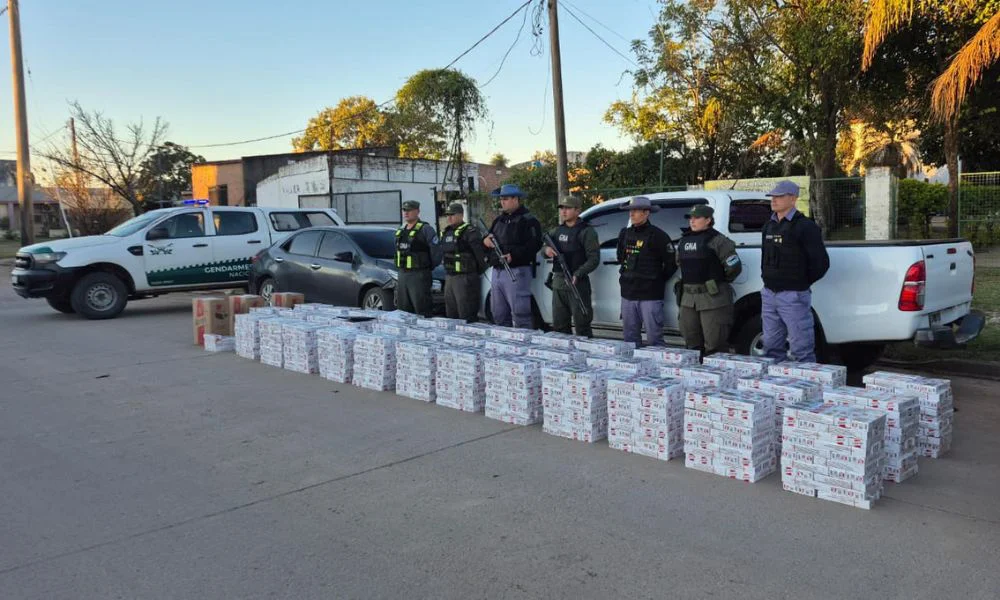 Secuestro de cigarrillos de contrabando en el Chaco