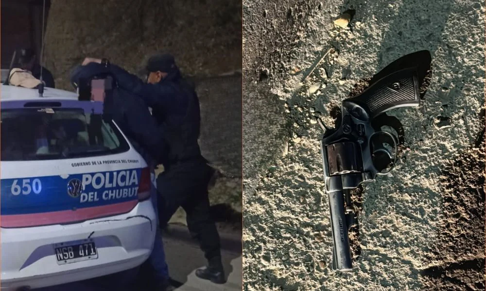 Quiso deshacerse de un revólver cargado al ver un patrullero
