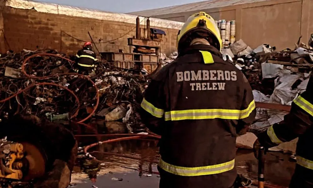 Incendio en una cartonera de Trelew