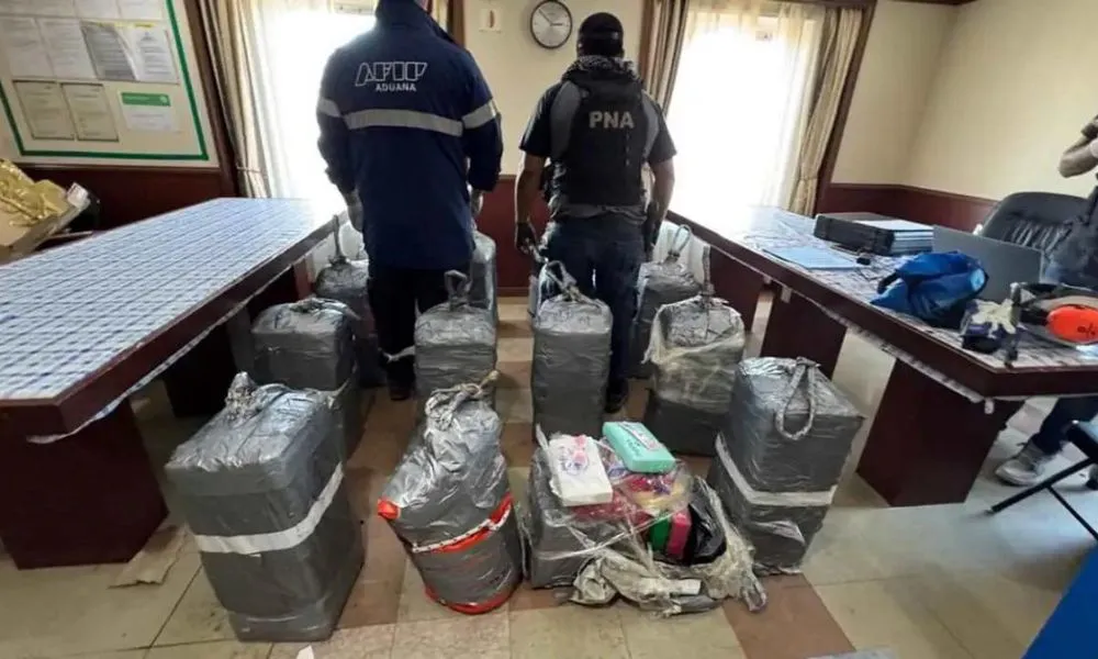 Hallaron 500 kilos de cocaína en un buque en Santa Fe
