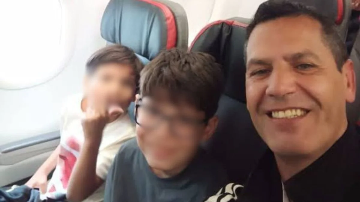 Herman Krause regresó a la Argentina con sus dos hijos