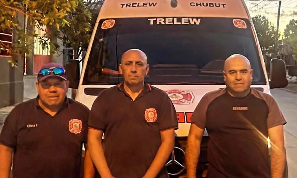 Bomberos voluntarios de Trelew búsqueda de personas