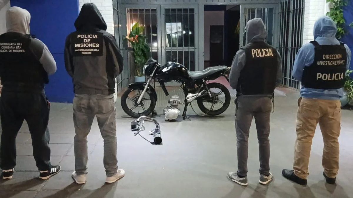 Recuperan una moto robada