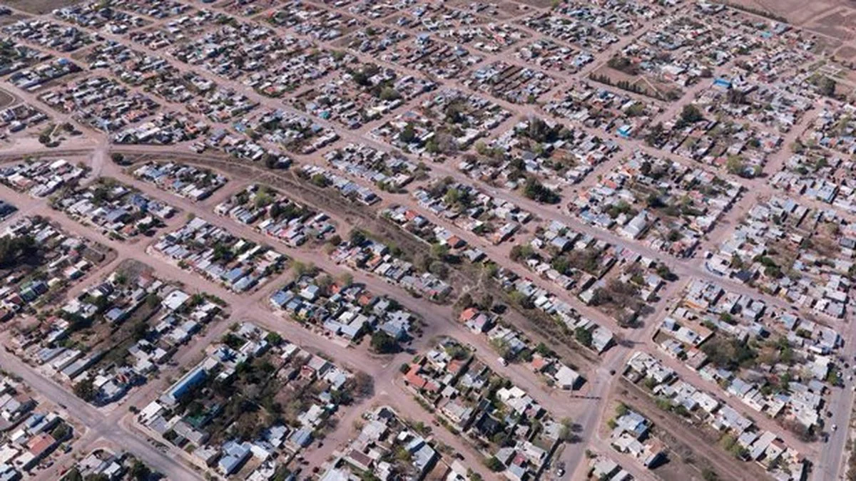 San Antonio Oeste desde el aire
