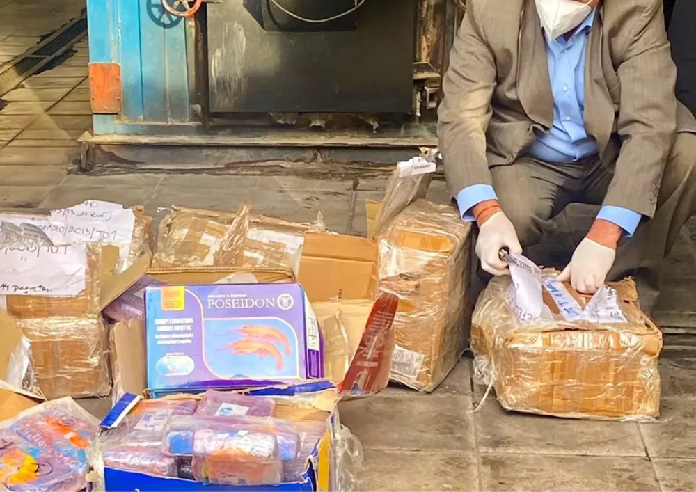 Quemaron la cocaína de la causa Langostino Santo