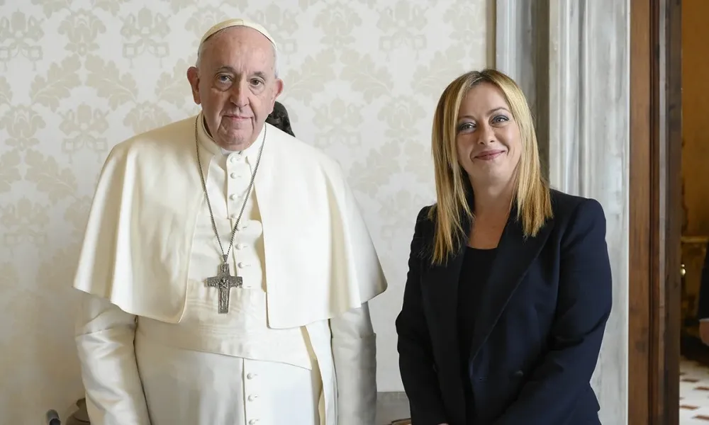 Francisco y Georgia Meloni