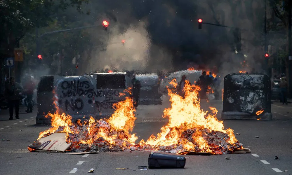 ENFRENTAMIENTO EN MOVILIZACIÓN FOTO NA DAMIAN DOPACIO 5