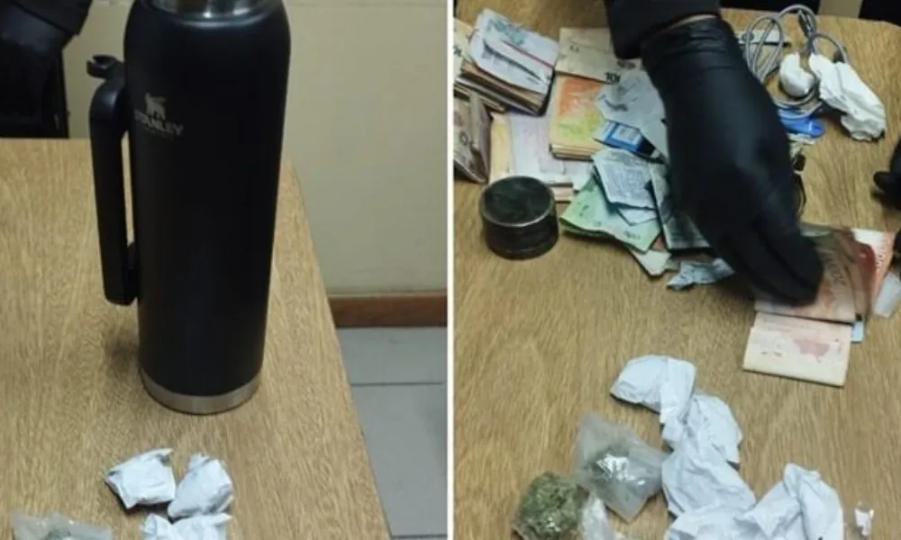 Marihuana en un termo