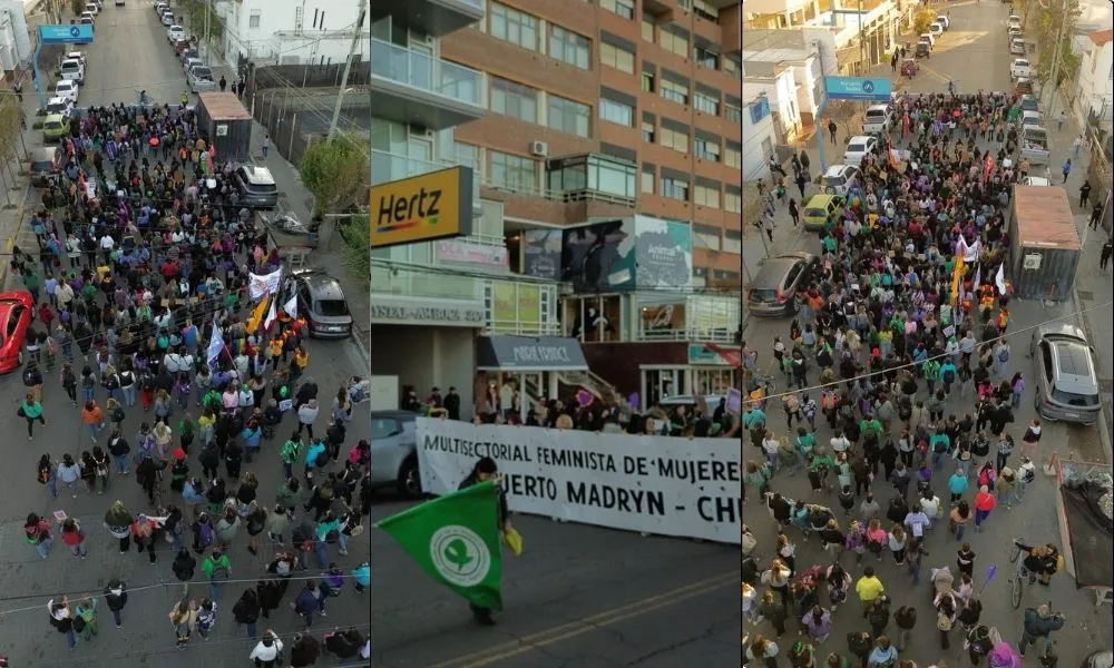 Movilizacion 8m en Madryn
