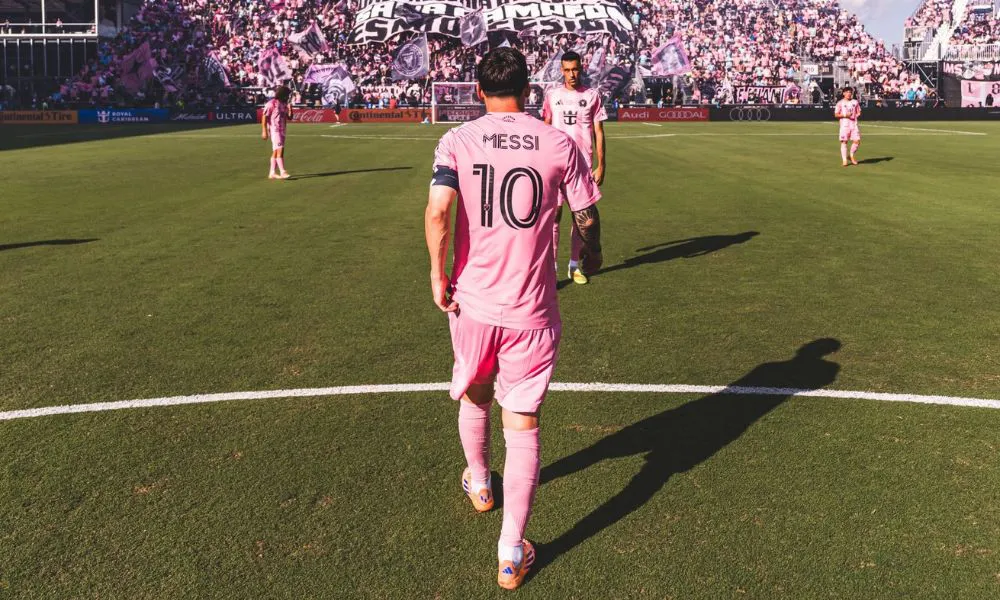 Messi en el partido del campeonato foto X Inter Miami oficial