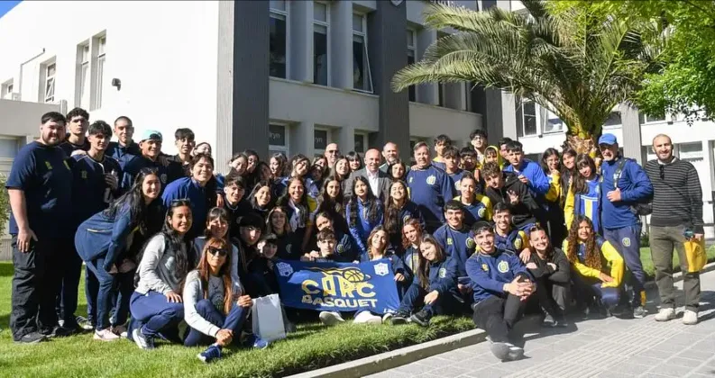 Puerto Madryn recibió a la delegación de Rosario Central con un calendario lleno de actividades deportivas