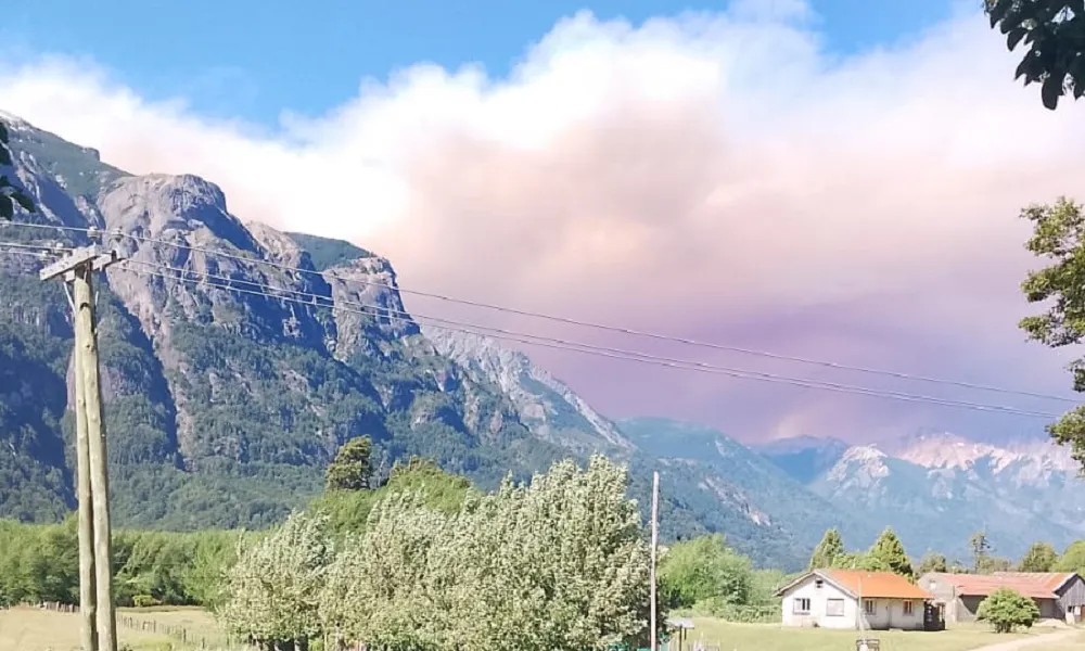 Incendio en Nahuel Huapi