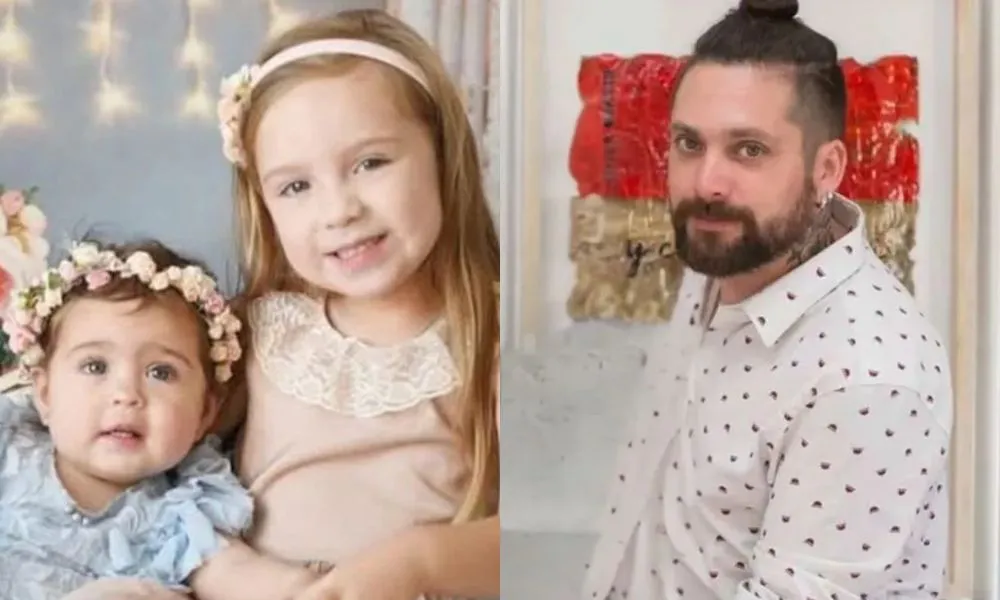 Pilar y Delfina Hecker y Rubén Zalazar