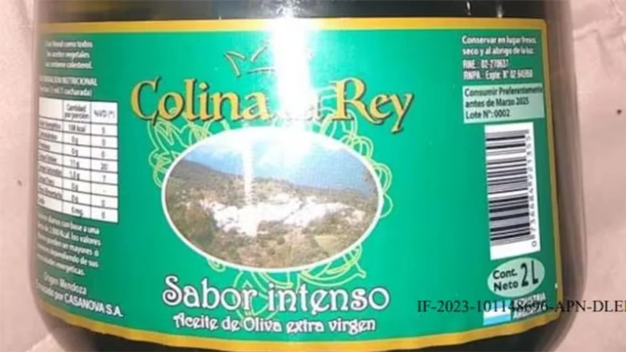 Rótulo del aceite de oliva