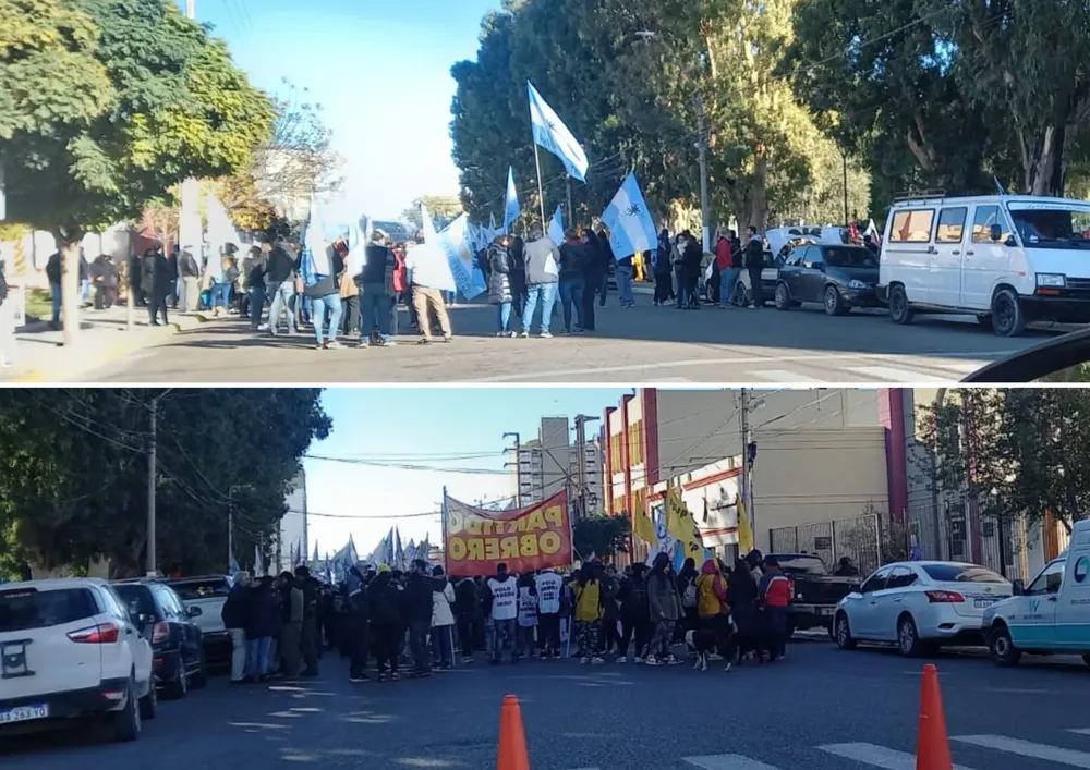 La CGT del Valle se manifestó en Puerto Madryn