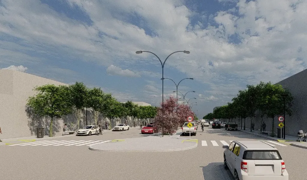 Rawson inicia la renovación del boulevard de la Avenida San Martín 