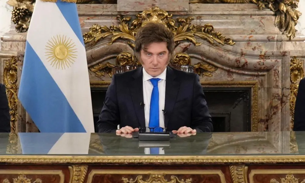 Presidente Javier Milei en Cadena Nacional