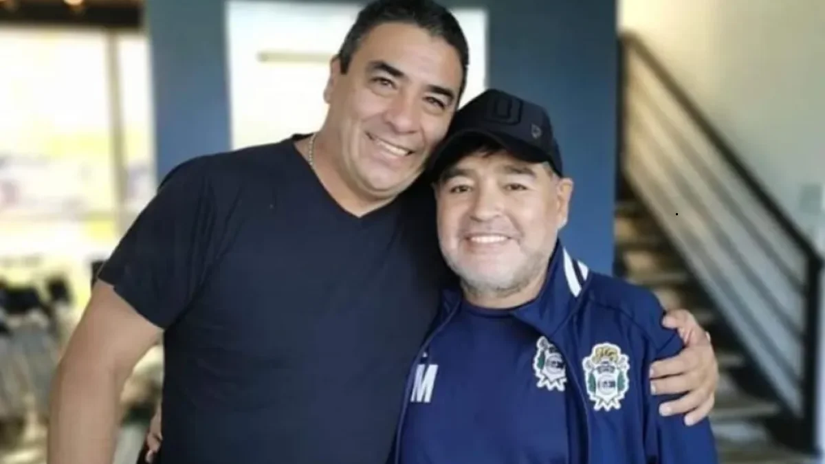 José Basaldo y Diego Maradona